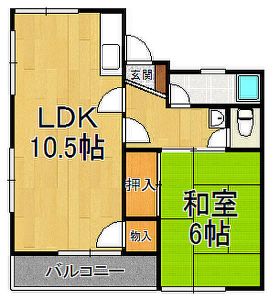 リノ逆瀬川 ｜兵庫県宝塚市逆瀬川1丁目(賃貸マンション1LDK・2階・39.00㎡)の写真 その2