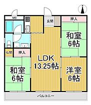 プレジデント稲野  ｜ 兵庫県伊丹市稲野町1丁目（賃貸マンション3LDK・6階・65.61㎡） その2