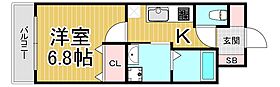 兵庫県西宮市笠屋町（賃貸マンション1K・6階・25.64㎡） その2