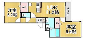 CHERRY　BLOSSOM西北  ｜ 兵庫県西宮市津門呉羽町（賃貸アパート2LDK・3階・56.86㎡） その2