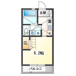ロフティア5 1Kの間取図画像