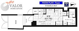 GRAND青葉台II 1階ワンルームの間取り