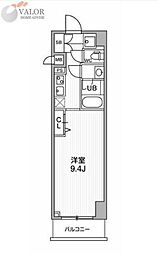 ALTERNA横濱阪東橋 1階1Kの間取り