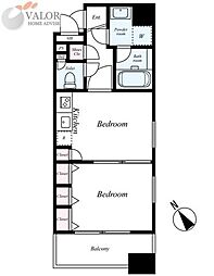 グリフィン横浜・日本大通り 5階1DKの間取り