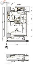 メインステージ川崎新川通 3階1Kの間取り