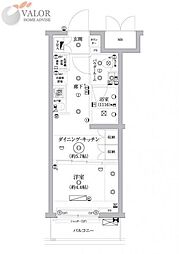 セジョリ鵜の木 2階1DKの間取り