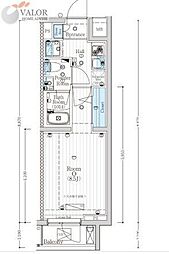 JR南武線 矢向駅 徒歩10分の賃貸マンション 1階1Kの間取り