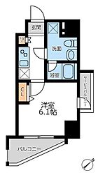 プライマル横濱平沼橋 3階1Kの間取り
