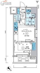 リヴシティ横濱関内弐番館 8階1DKの間取り