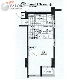Ｔ−ＣＯＵＲＴ武蔵小杉 503 5階ワンルームの間取り