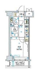 SHOKEN　Residence横浜野毛山公園 7階1Kの間取り