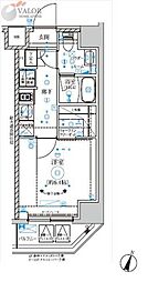RELUXIA横濱吉野町III 3階1Kの間取り