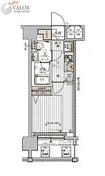 メインステージ東神奈川 1Kの間取図画像
