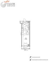 RELUXIA GRANDE 川崎大師公園 1Kの間取図画像