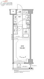 RELUXIA GRANDE 川崎大師公園 1Kの間取図画像
