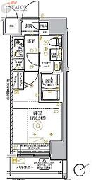 リルシアグランデ横濱吉野町 1Kの間取図画像
