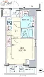 ロアール横浜南 1Kの間取図画像