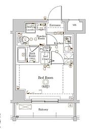 Raffistar川崎大師2 1Kの間取図画像