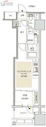 ジオ横浜大通り公園 1LDKの間取図画像