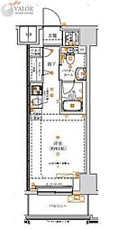 スパシエ東神奈川 1Kの間取図画像