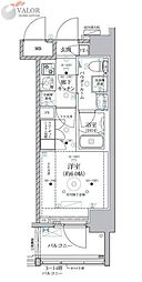 ベルグレード川崎AZ 1Kの間取図画像