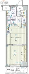 ジーコンフォートウエスト横浜 1DKの間取図画像