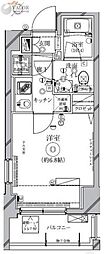 クレイシア新横浜 1Kの間取図画像