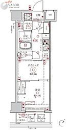 クレイシアIDZ川崎ザ・テラス 2Kの間取図画像