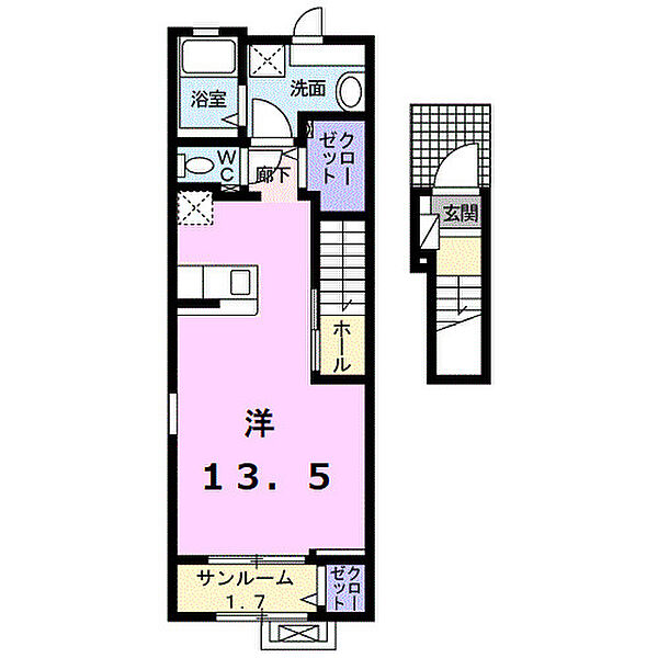 インノバール・メゾン 205｜静岡県三島市松本(賃貸アパート1R・2階・40.74㎡)の写真 その2
