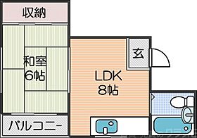 メゾンワタナベ  ｜ 大阪府大阪市西成区千本南1丁目（賃貸マンション1LDK・4階・32.00㎡） その2