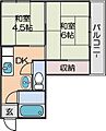 マンションサンエース4階4.0万円
