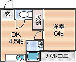 間取図画像 1DK