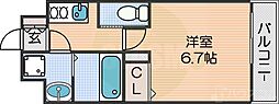 アバンティオグランデ 1Kの間取図画像