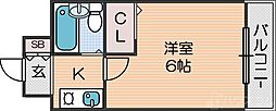 アーバンコート住吉 1Kの間取図画像