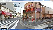 ライフ加賀屋店 356m
