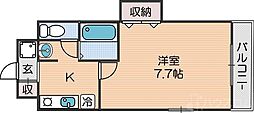 M'PLAZA住吉公園壱番館 1Kの間取図画像