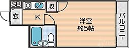 フェリーチェ帝塚山 ワンルームの間取図画像