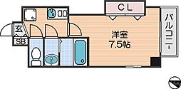 Luxe我孫子 1Kの間取図画像