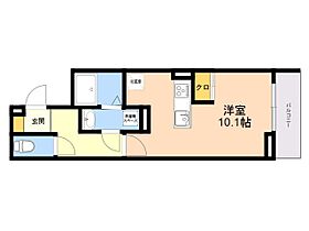 ＴＯＲＩＳＩＡ今川 302 ｜ 福岡県福岡市中央区今川２丁目以下未定番（賃貸アパート1R・3階・27.75㎡） その2