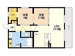レトワール今川 1SLDKの間取図画像