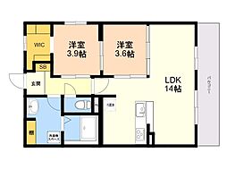 レトワール今川 1SLDKの間取図画像
