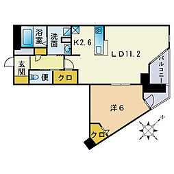 間取図画像 1LDK