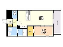 間取図画像 1LDK