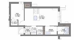 シャーメゾン・ルリエ大濠 1LDKの間取図画像