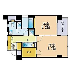 THEAPARTMENT 1LDKの間取図画像