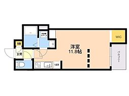 GRANPASEO大濠 1LDKの間取図画像