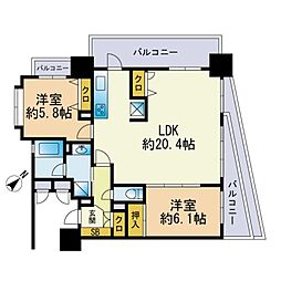 間取図画像 2LDK