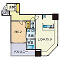 KDXレジデンス大濠ハーバービュータワー8階11.1万円