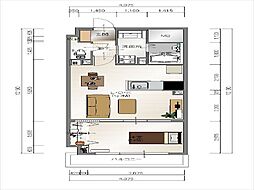 間取図画像 1LDK