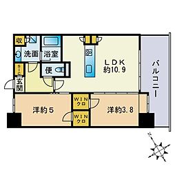 間取図画像 2LDK
